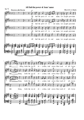 All hail the power of Jesus' name, Op. 74