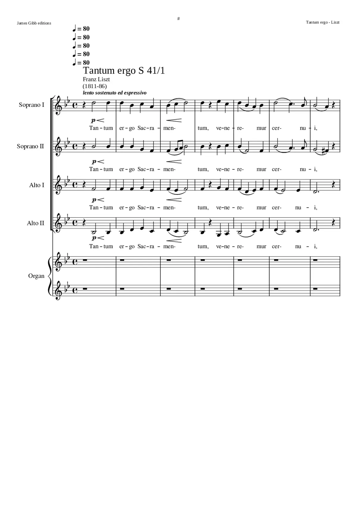 Tantum ergo S.42 - Page 1