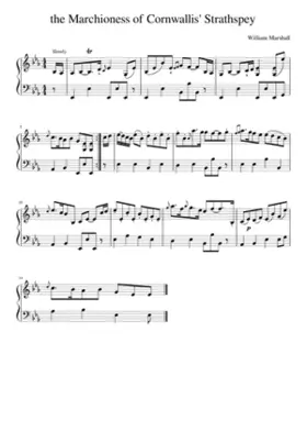 the Marchioness of Cornwallis' Strathspey