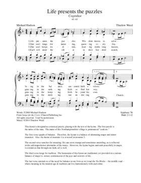 Life presents the puzzles