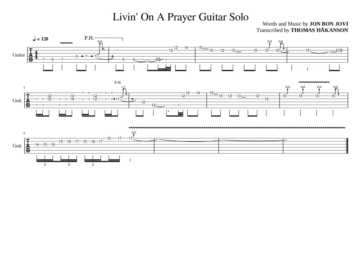 livin on a prayer - Page 1