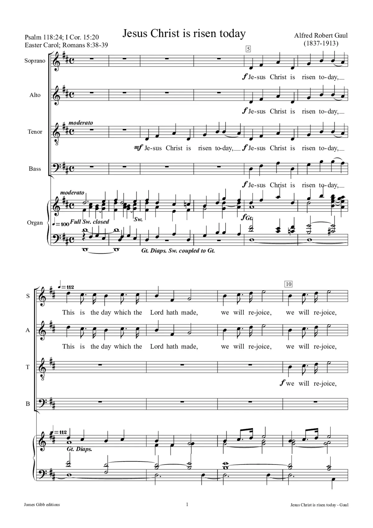 Jesus Christ is risen today - Page 1