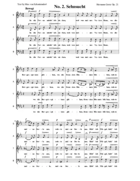 Sehnsucht, Op. 21, No. 2