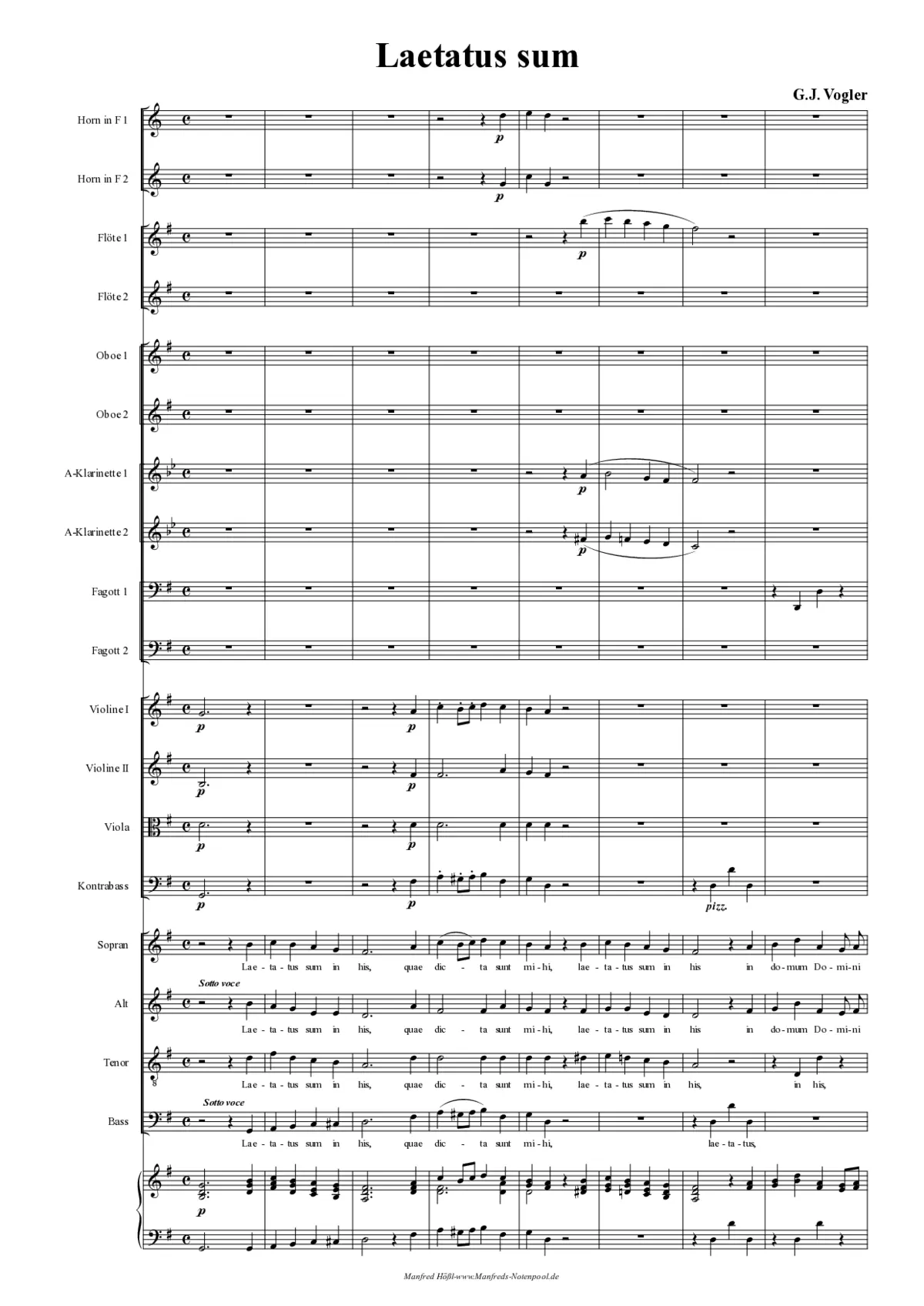 Laetatus sum - Page 1