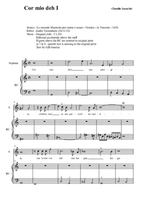 Cor mio deh non piangete