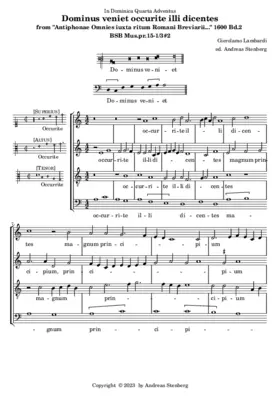 Dominus veniet occurite illi dicentes