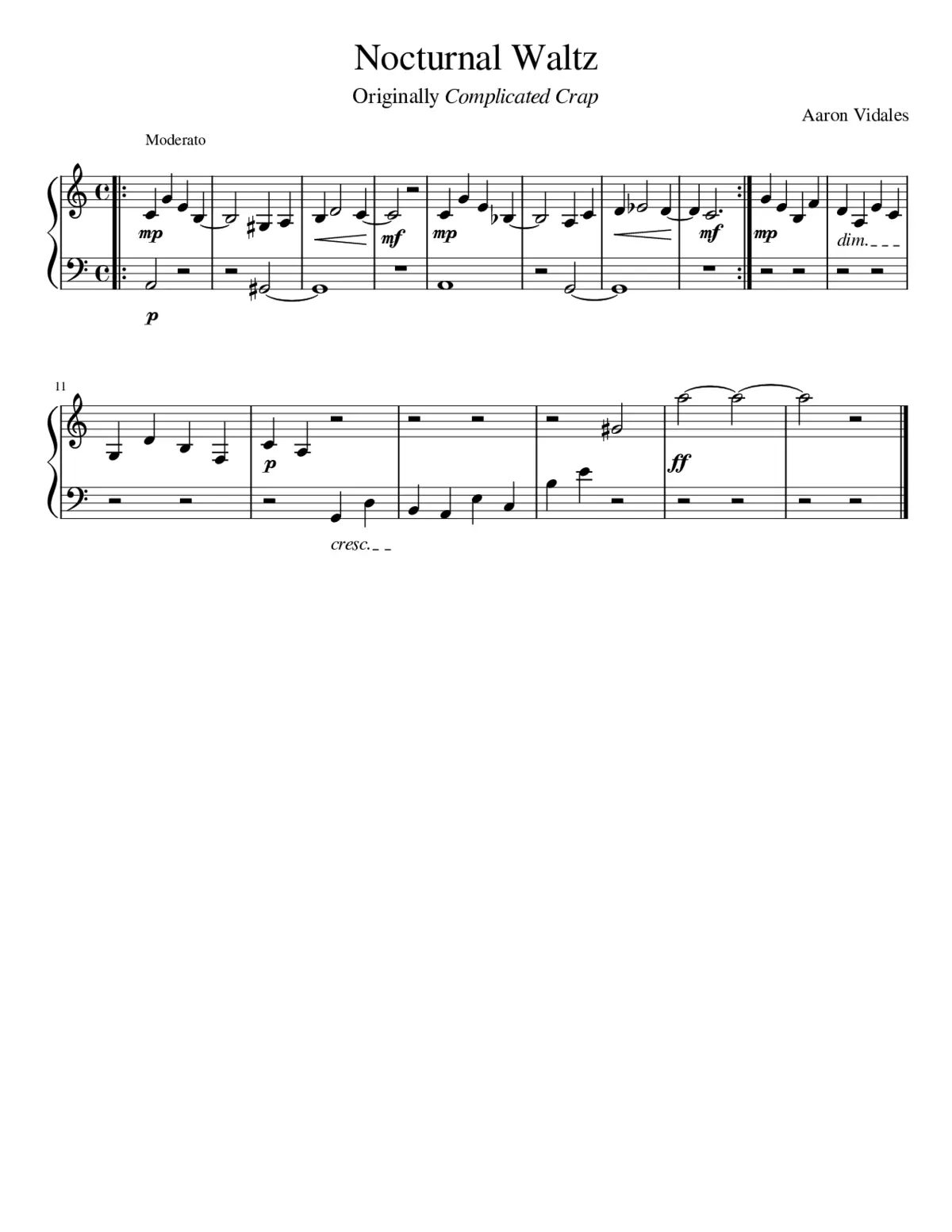 Nocturnal Waltz - Page 1