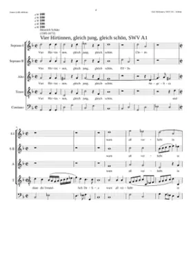 Vier Hirtinnen gleich jung SWV A1