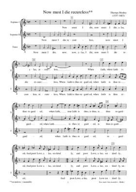 Now must I die recureless