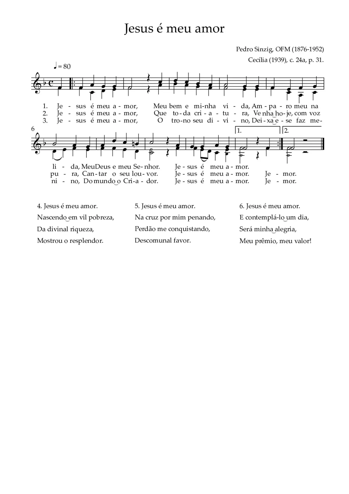 Jesus é meu amor - Page 1
