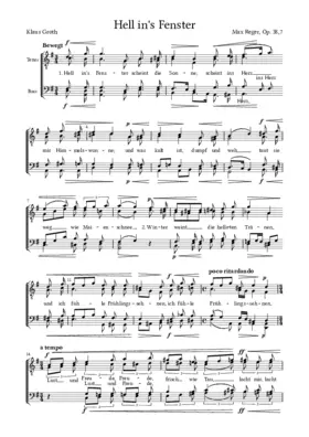 Hell in's Fenster, Op. 38, No. 7