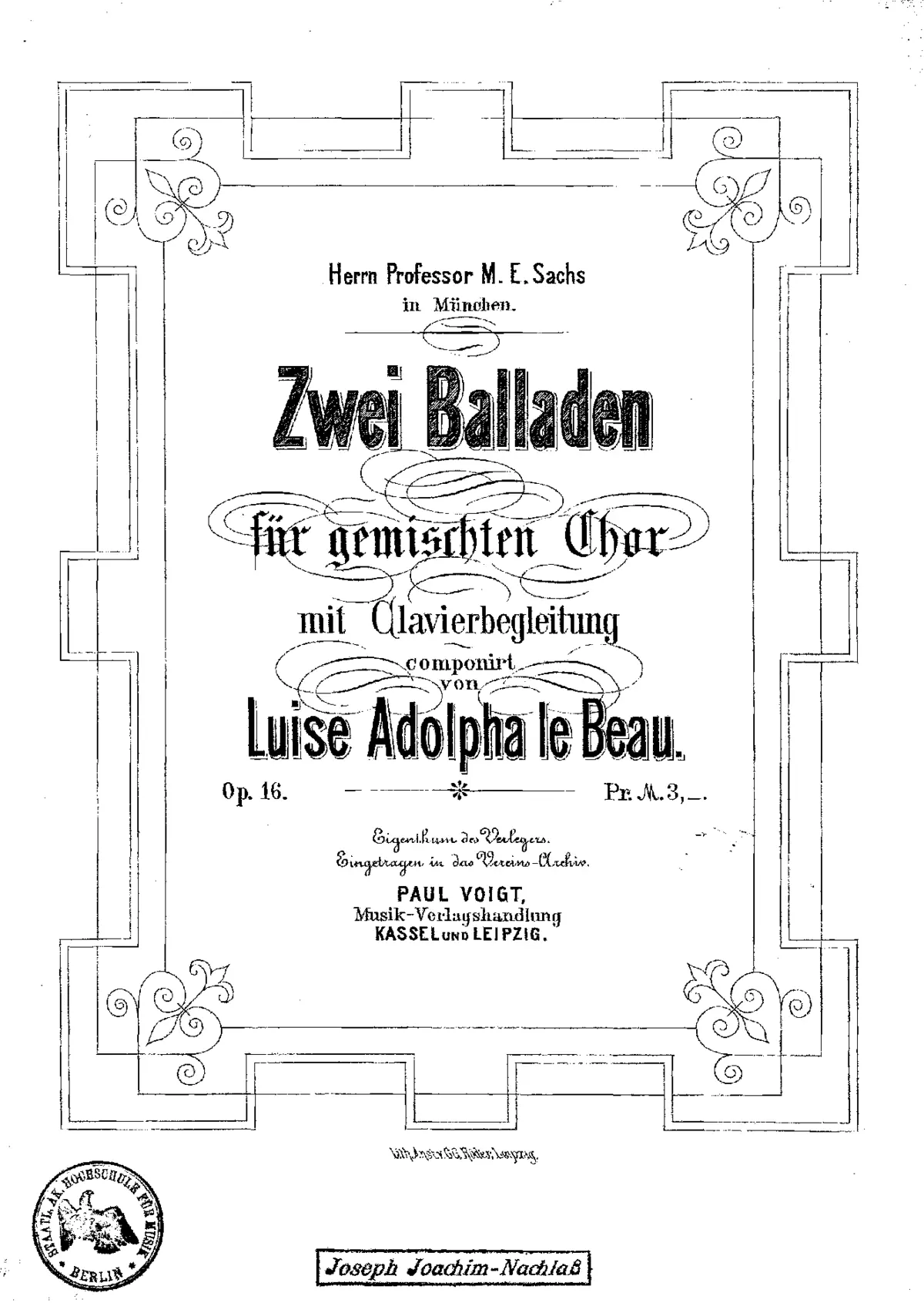 2 Balladen - Page 1