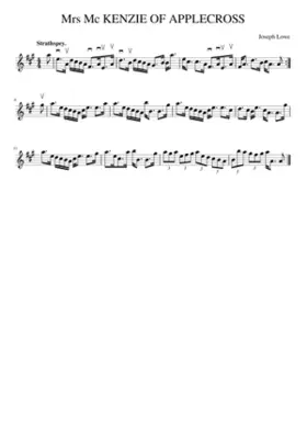 Mrs Mc KENZIE OF APPLECROSS