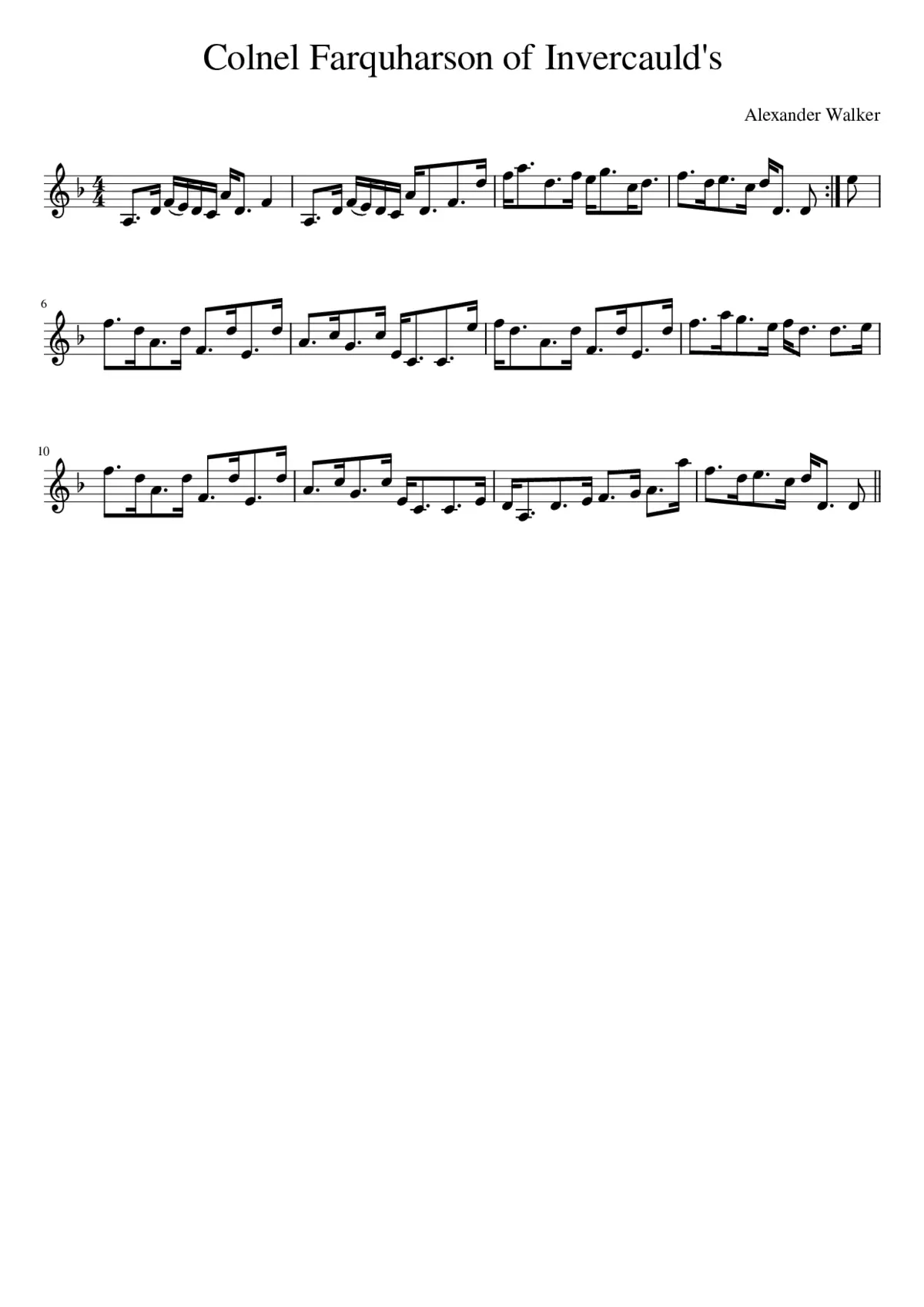 Colnel Farquharson of Invercauld's - Page 1