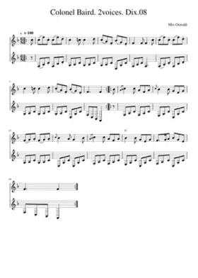 Colonel Baird. 2voices. Dix.08