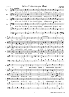 Behold, I bring you good tidings