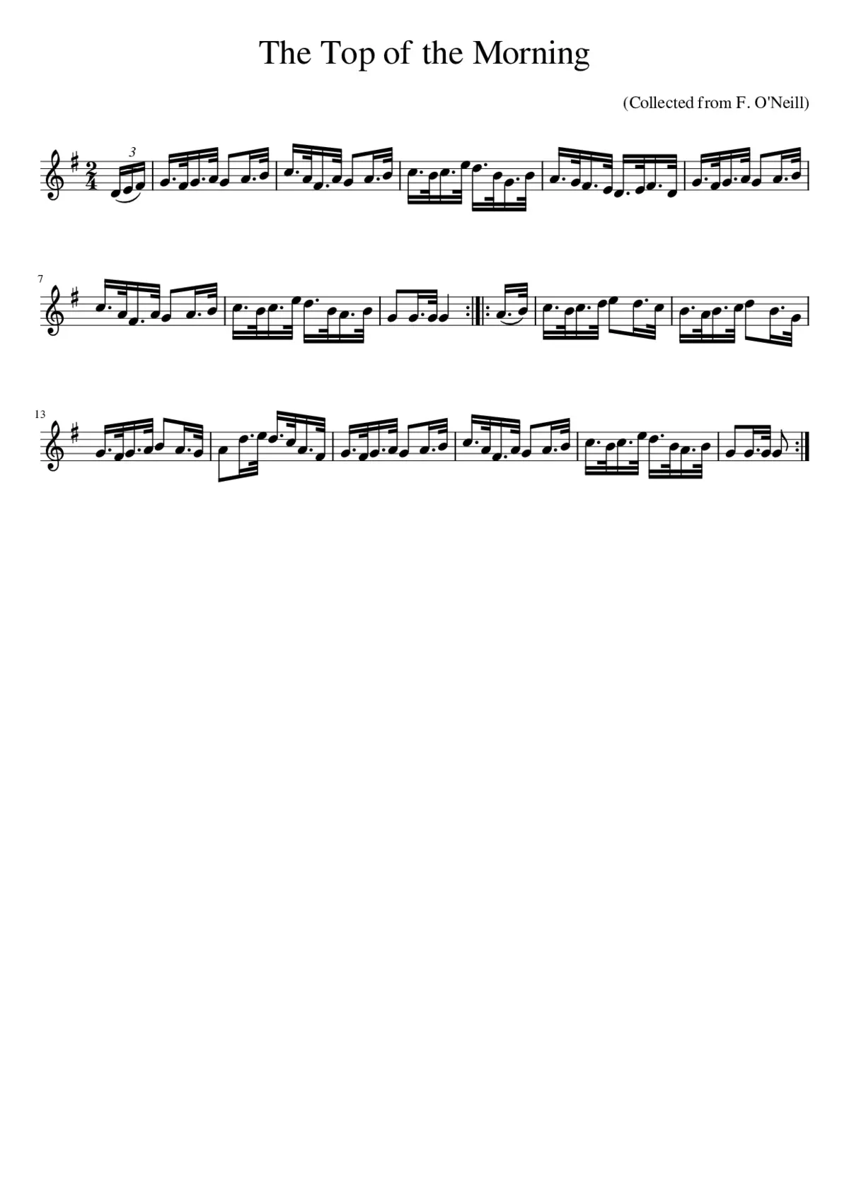 The top of the morning - Page 1