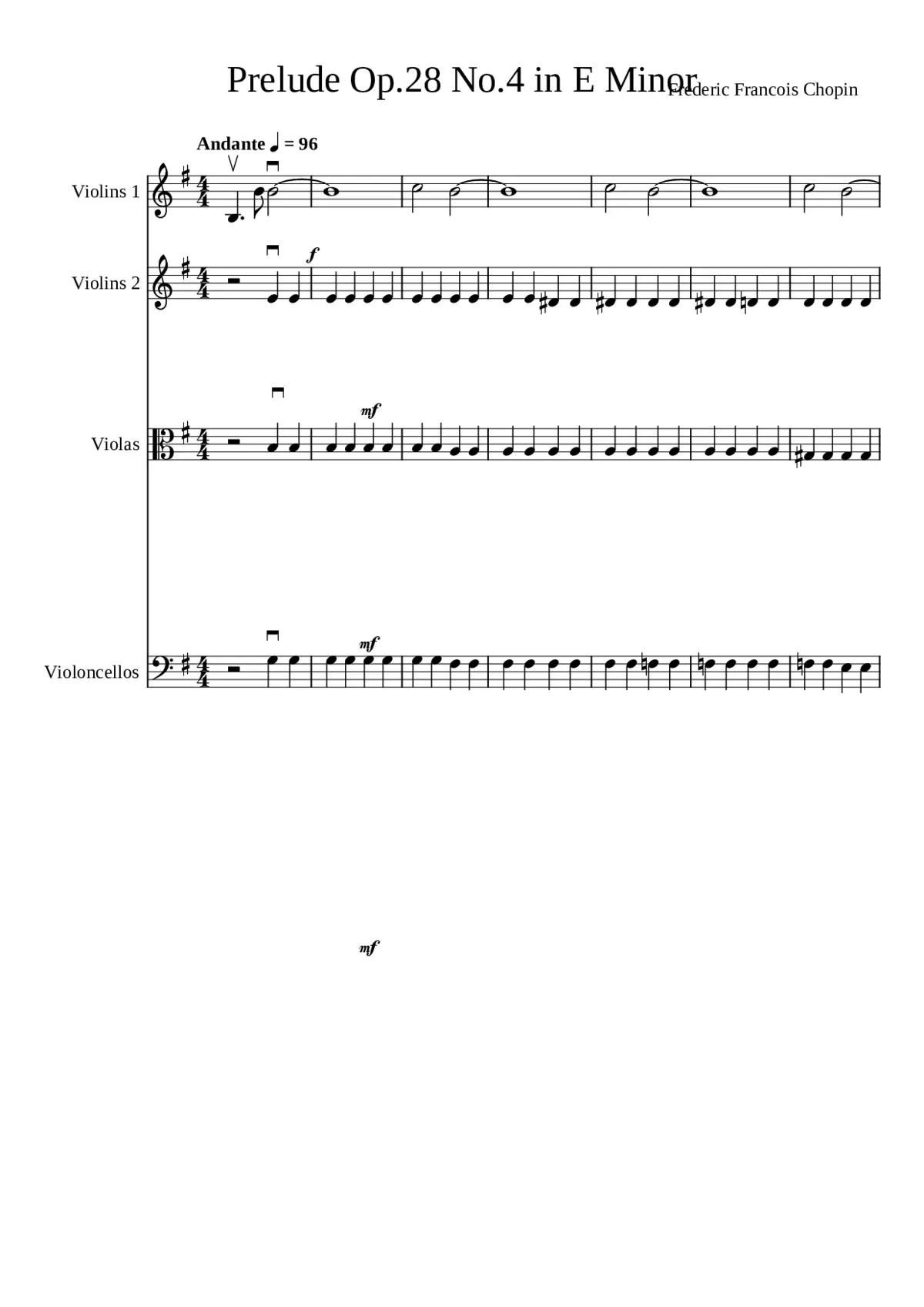 Preludes Op.28 - Page 1