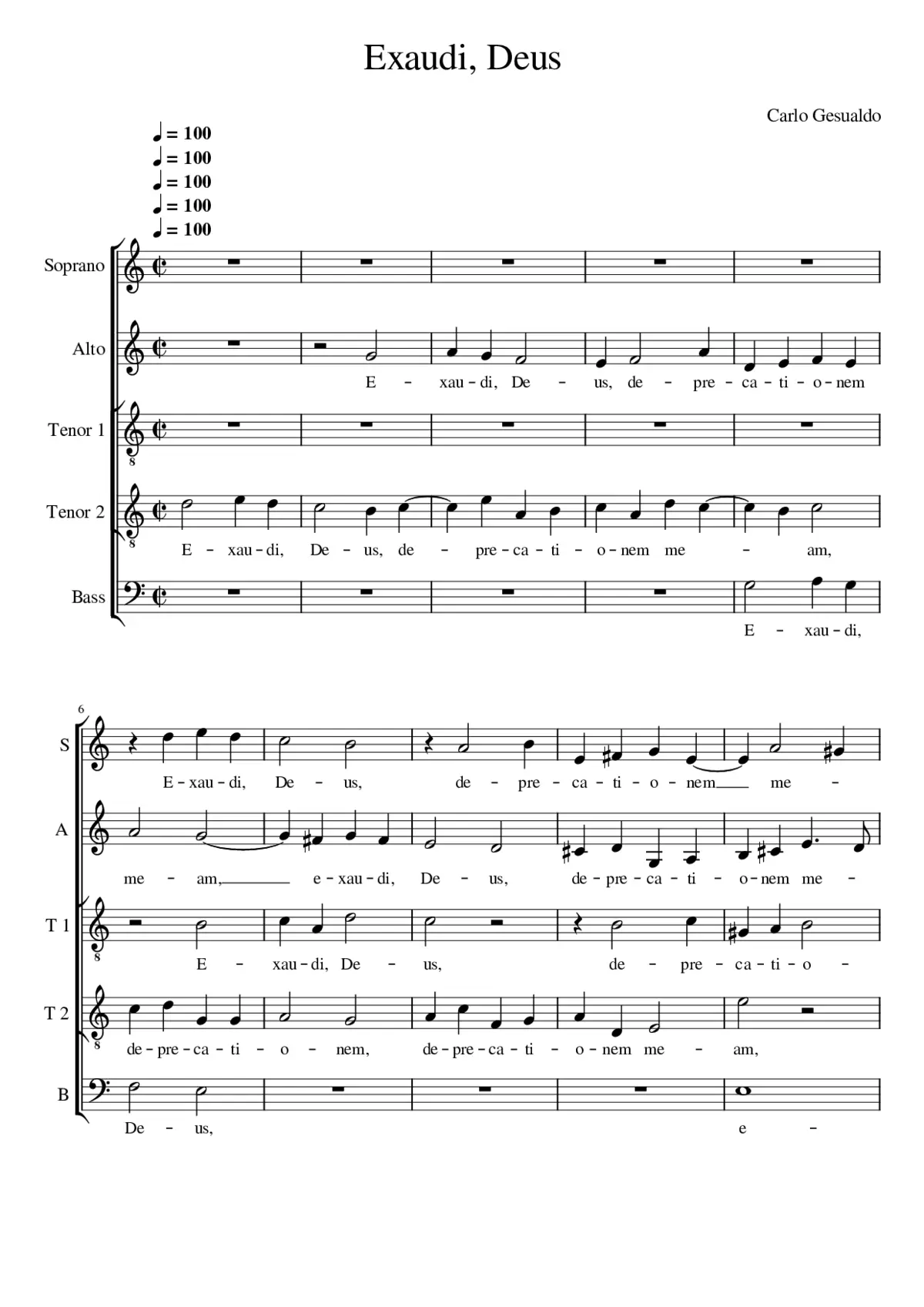 Exaudi Deus - Page 1