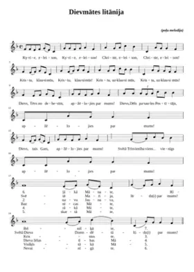 DievmÄtes litÄnija (latÄÅu melodija)