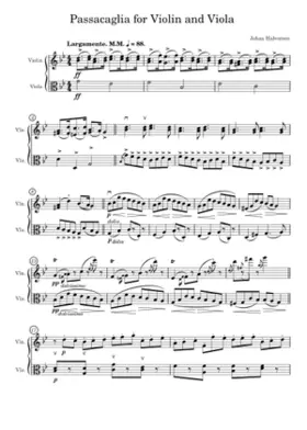 Passacaglia for Violin and Viola