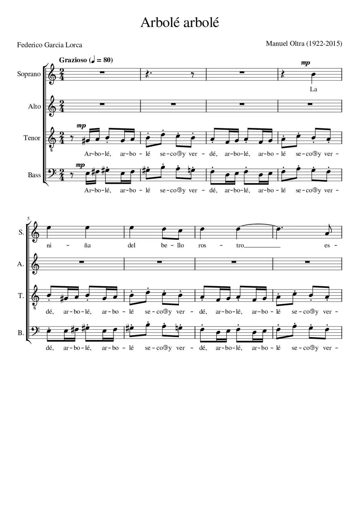 Tres Andaluzas 3 - Arbolé arbolé - Page 1