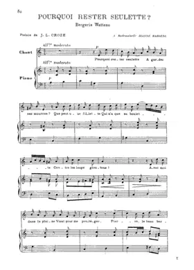 Pourquoi rester seulette?