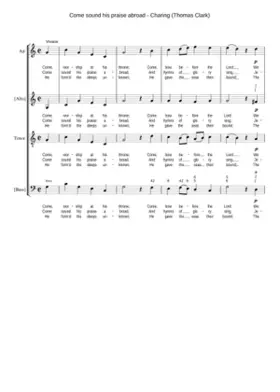 Come sound his praise abroad