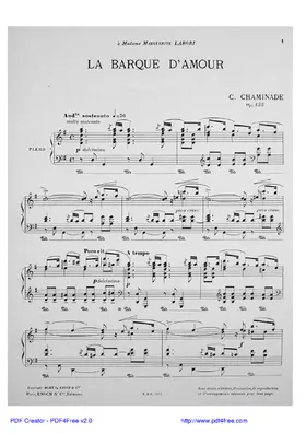 La Barque d'Amour, Op.135