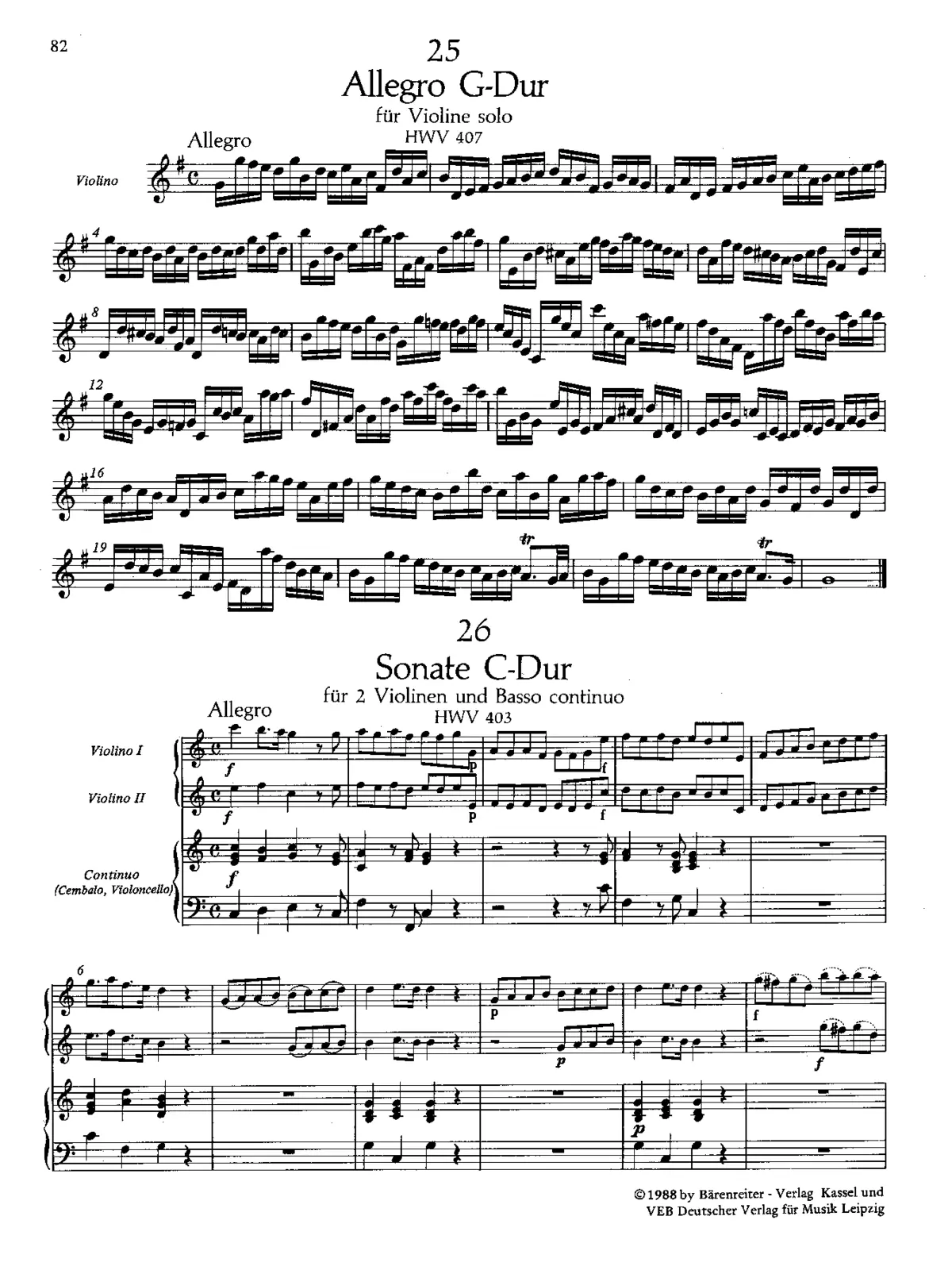 Allegro in G major - Page 1