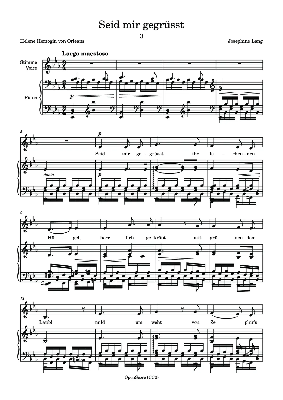 Seid mir gegrüsst - Page 1