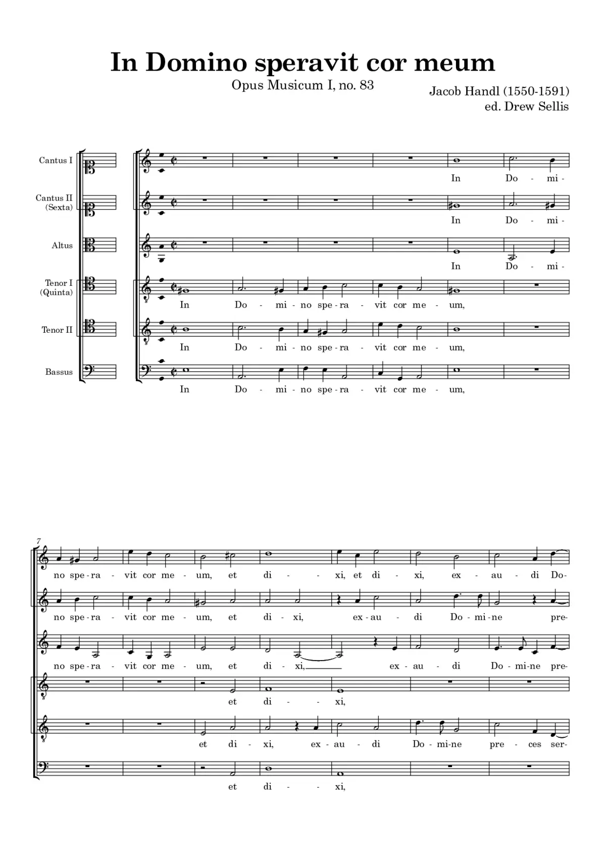 In Domino speravit cor meum - Page 1