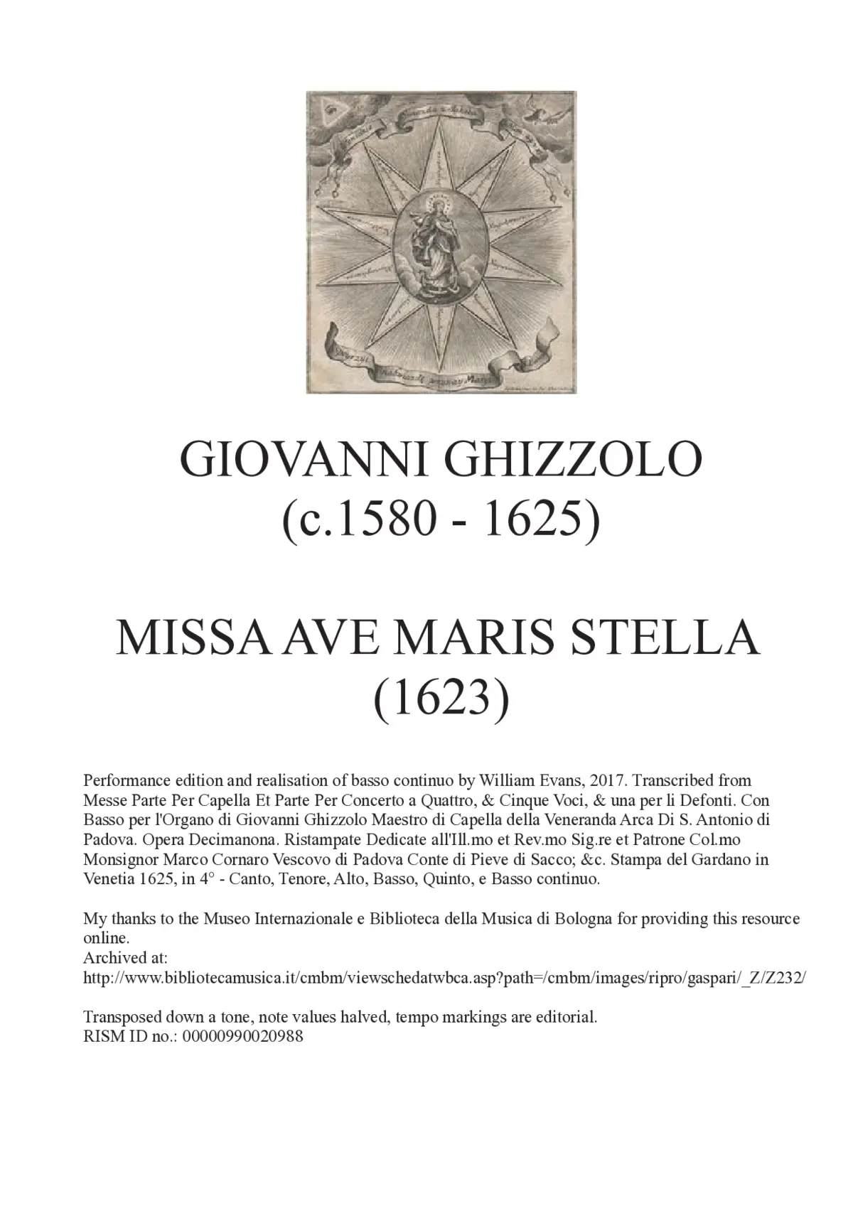 Missa Ave maris stella - Page 1