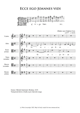 Ecce ego, Johannes, vidi