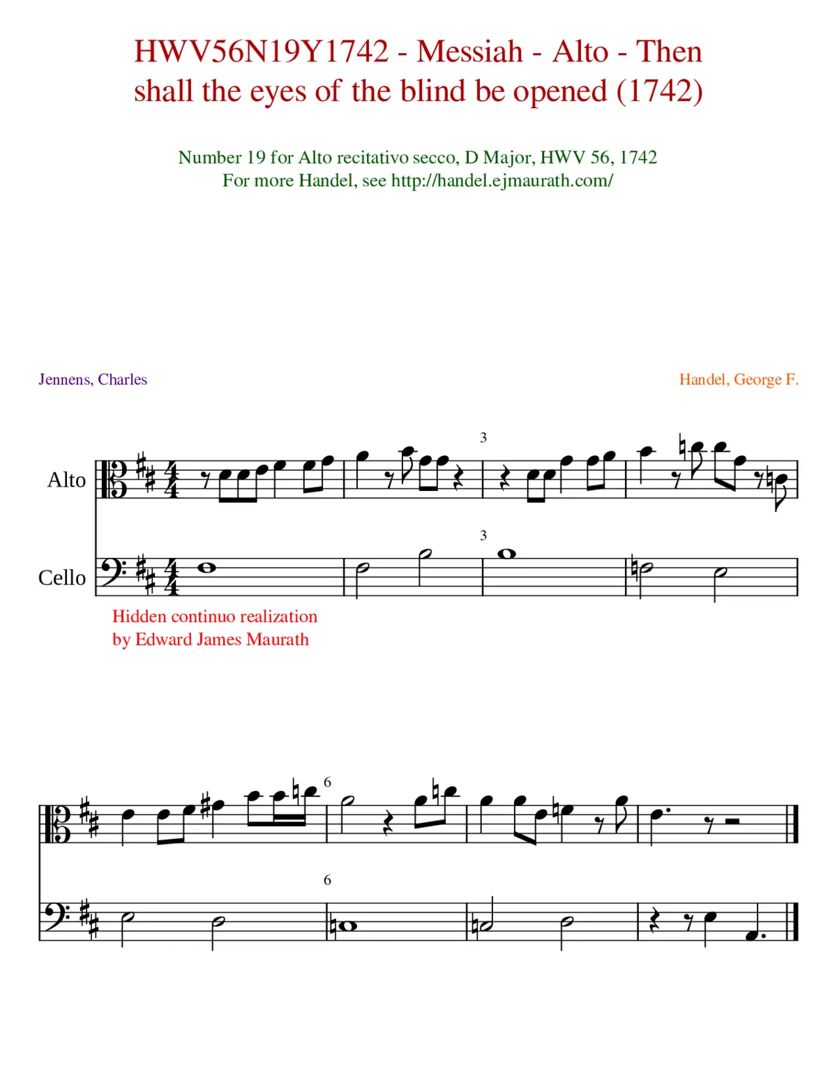Messiah HWV 56 - Page 1