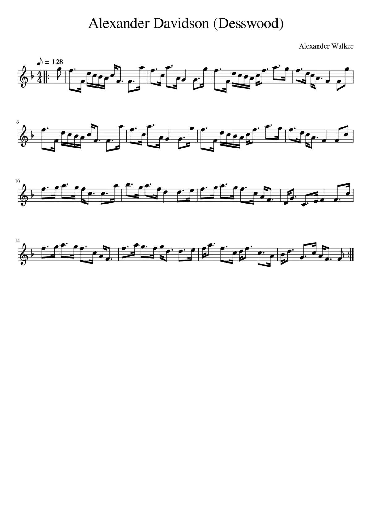 Alexander Davidson (Desswood) - Page 1