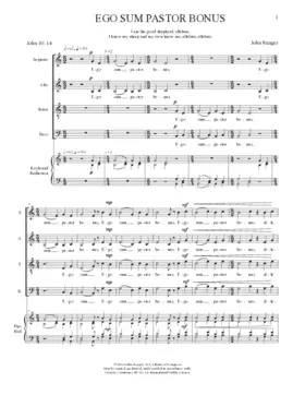 Ego sum pastor bonus
