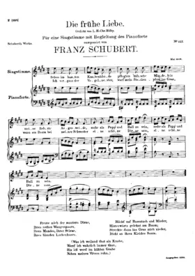 Die frühe Liebe, D.430