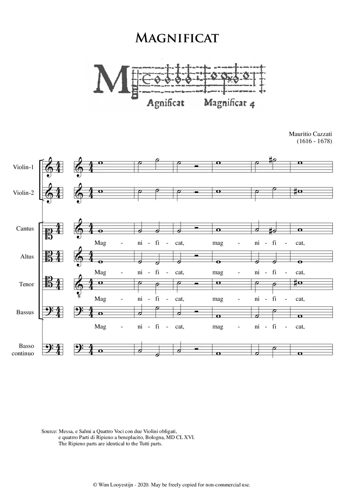 Magnificat - Page 1