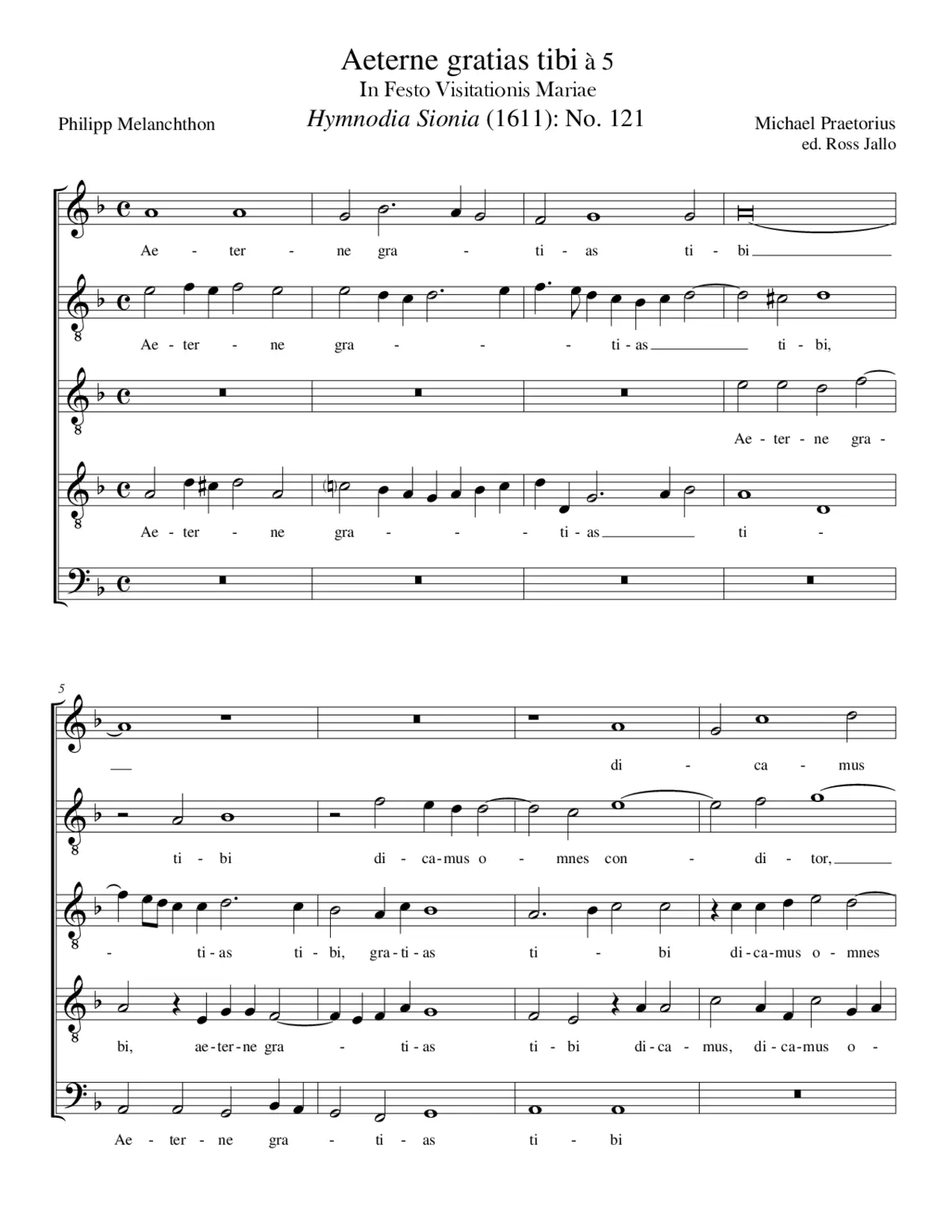 Aeterne gratias tibi - Page 1