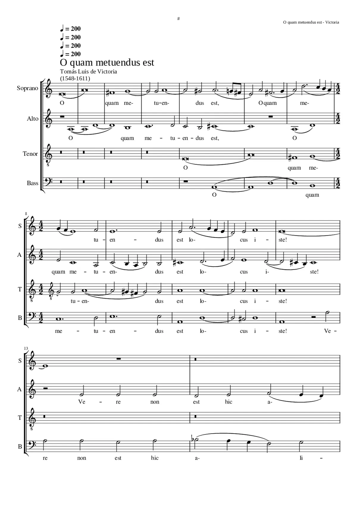 O quam metuendus est - Page 1