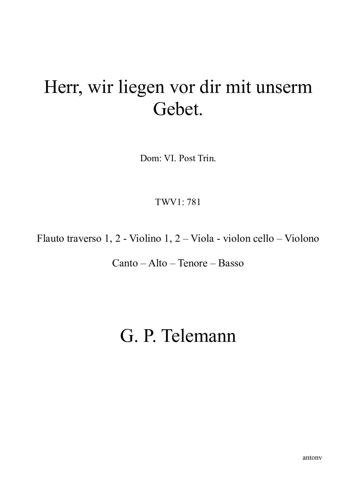 Herr, wir liegen vor dir mit unserm Gebet - Page 1