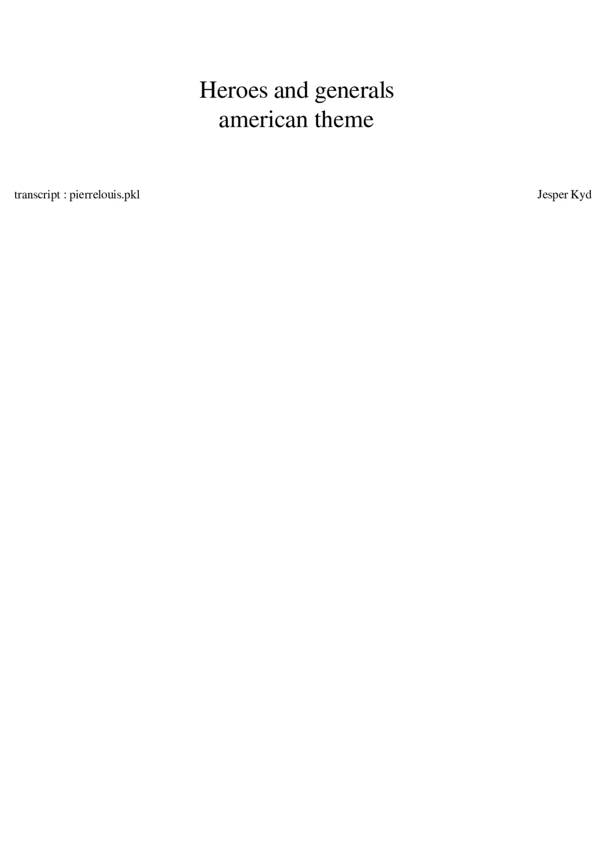 Heroes and generals : american theme - Page 1