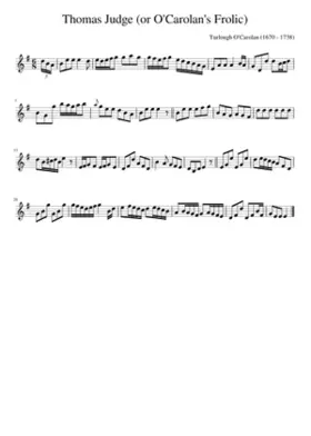 Thomas Judge (or O'Carolan's Frolic)