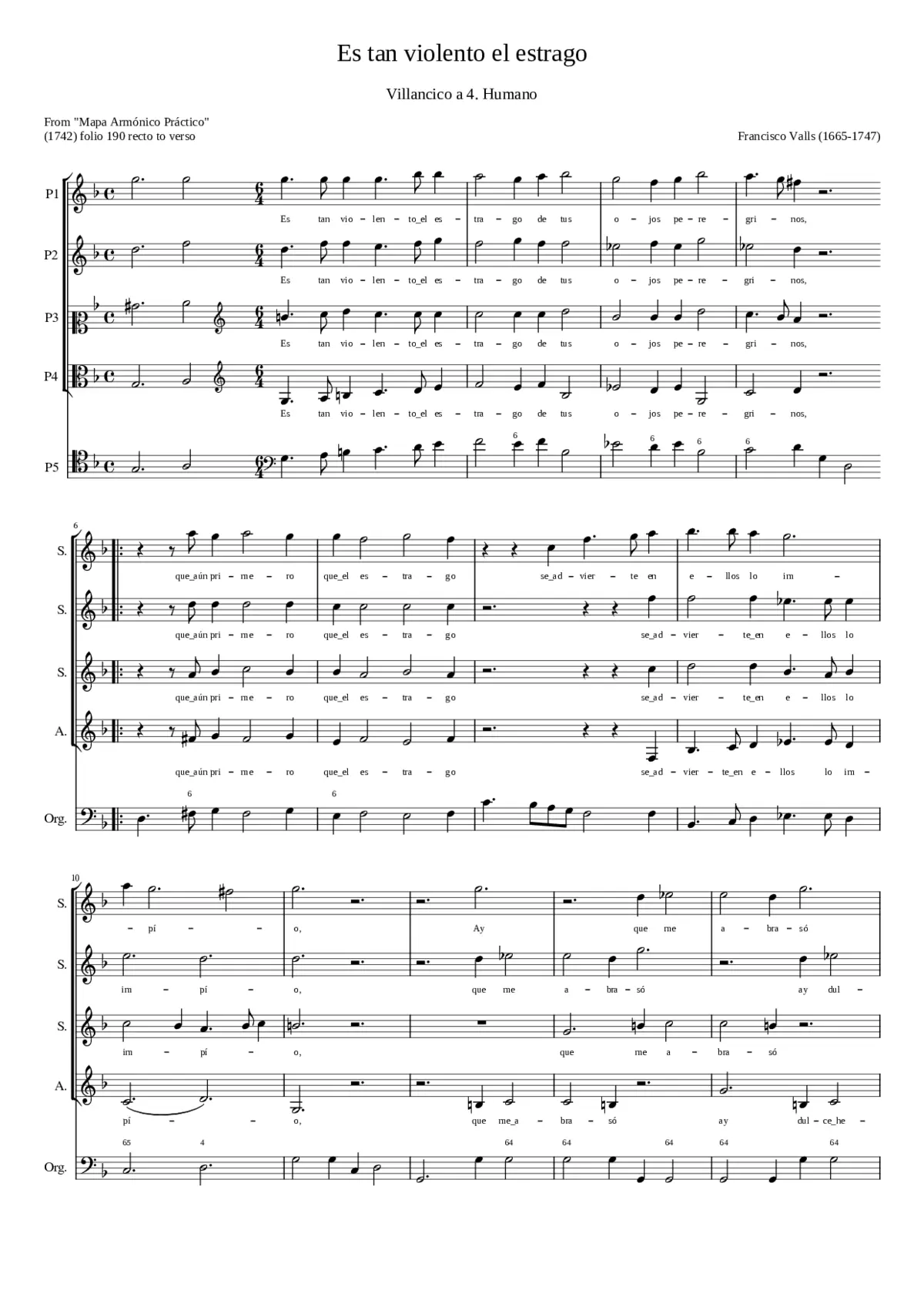 Es tan violento el estrago - Page 1