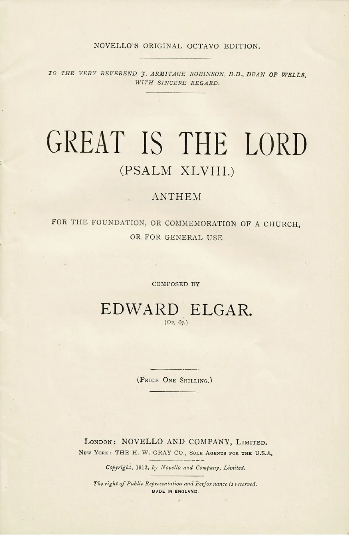 Great is the Lord - Page 1