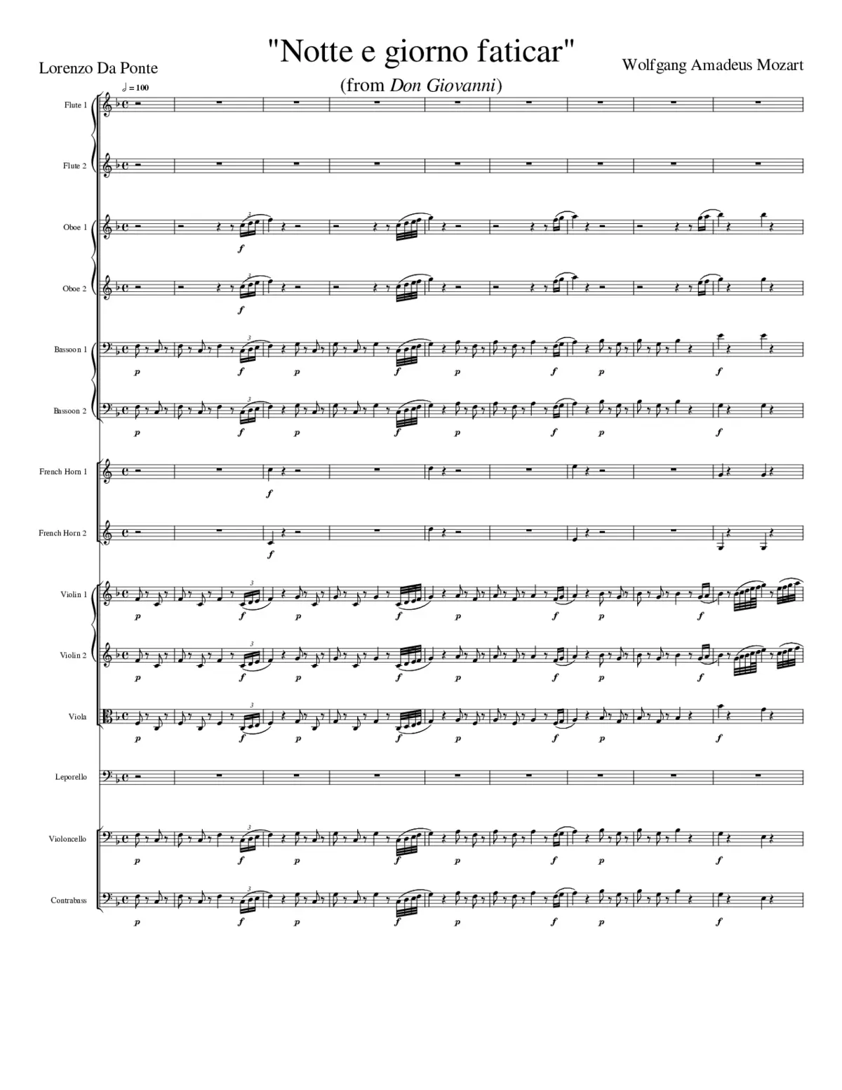 Don Giovanni K.527 - Page 1