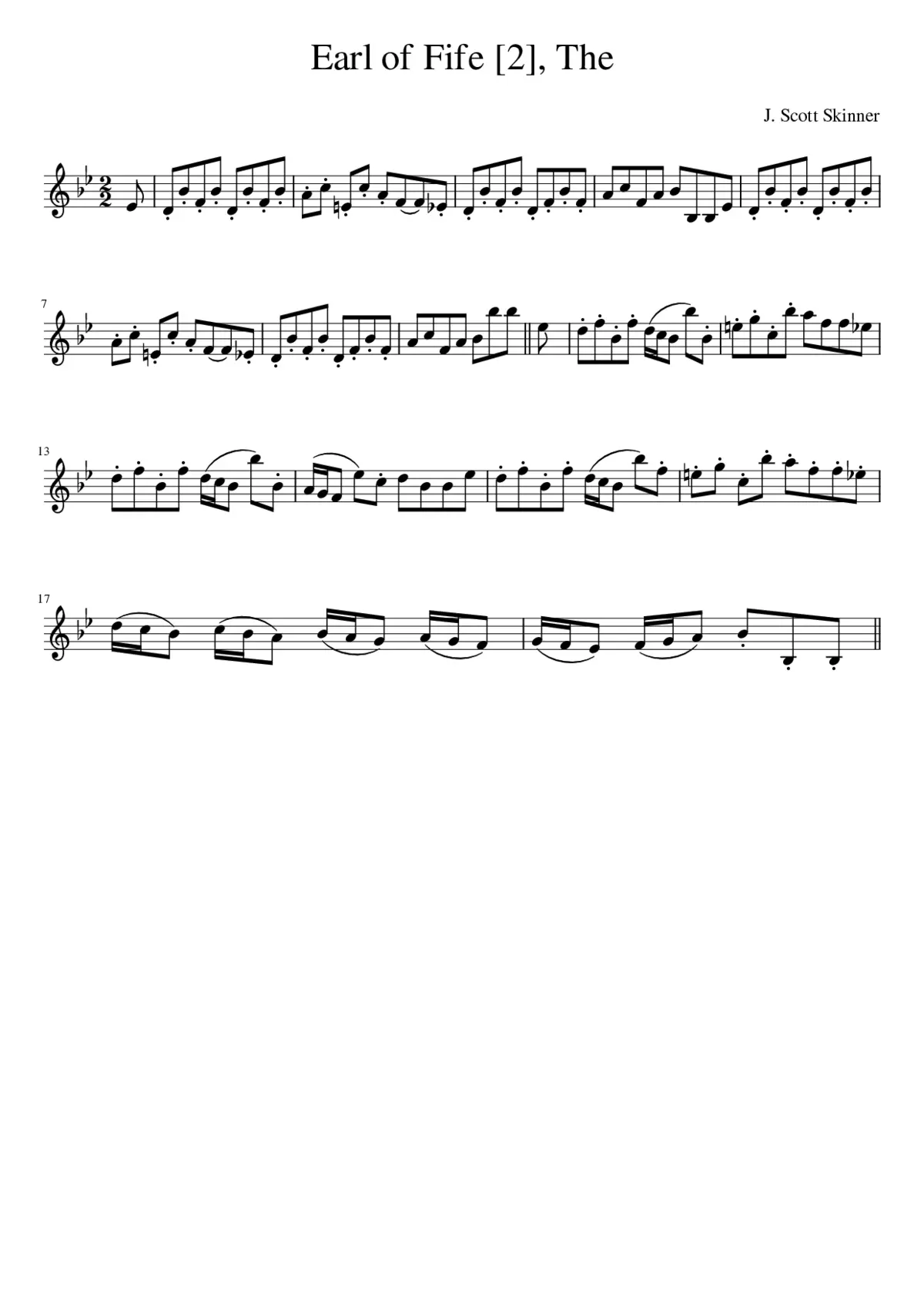 The Earl of Fife - Page 1