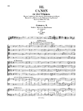 Kanon zu vier Stimmen