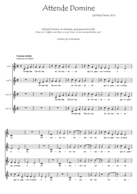 Attende Domine